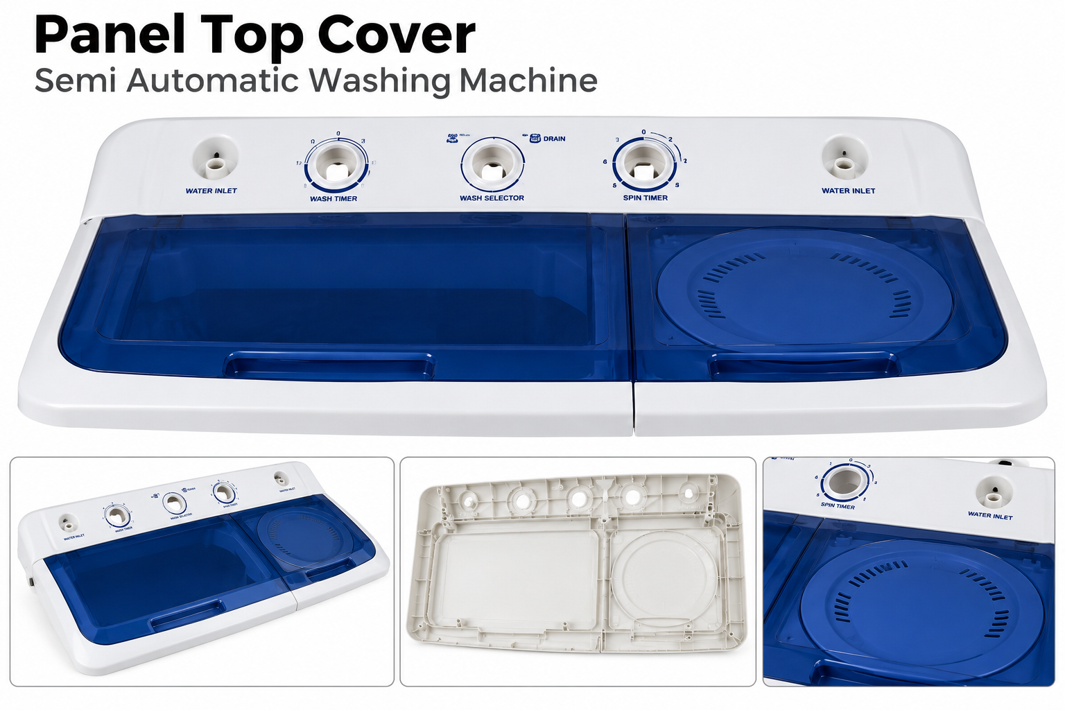 Panel Top Cover Semi Automatic Washing Machine