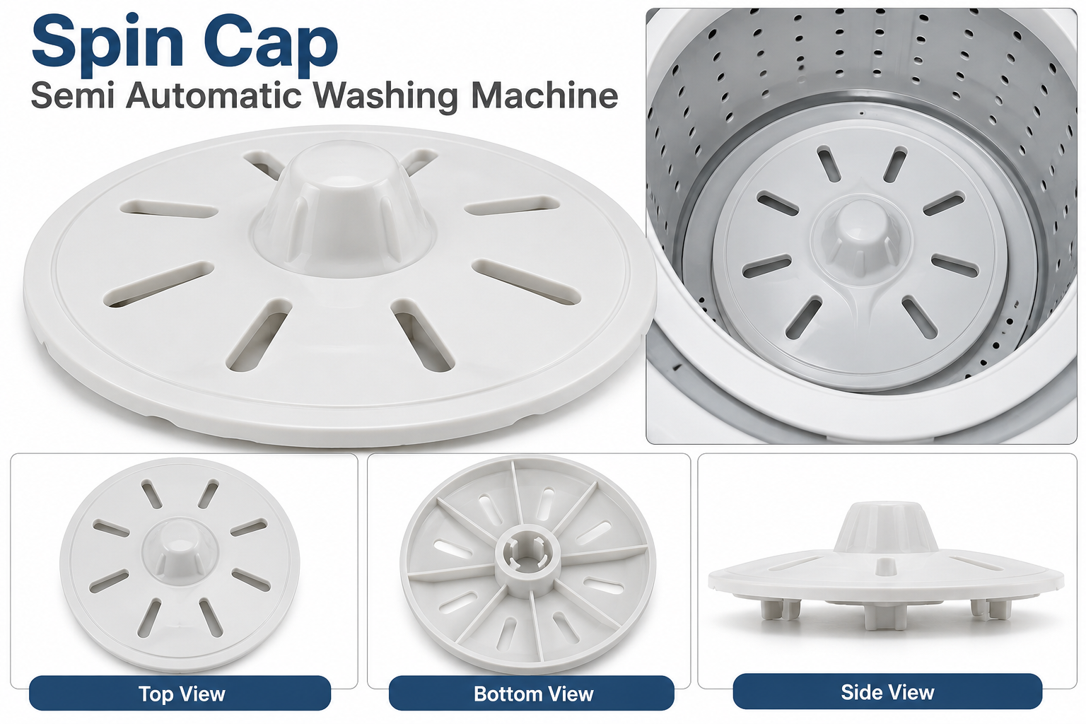 Spin Cap Semi Automatic Washing Machine