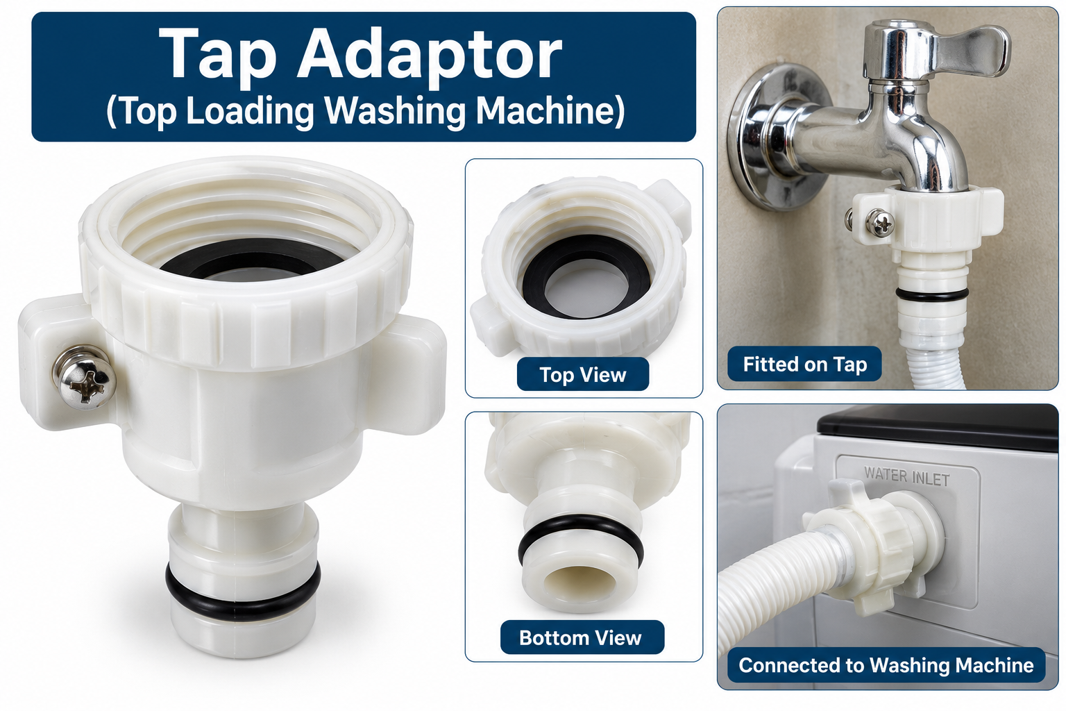 Tap Adaptor Top Loading  Washing Machine