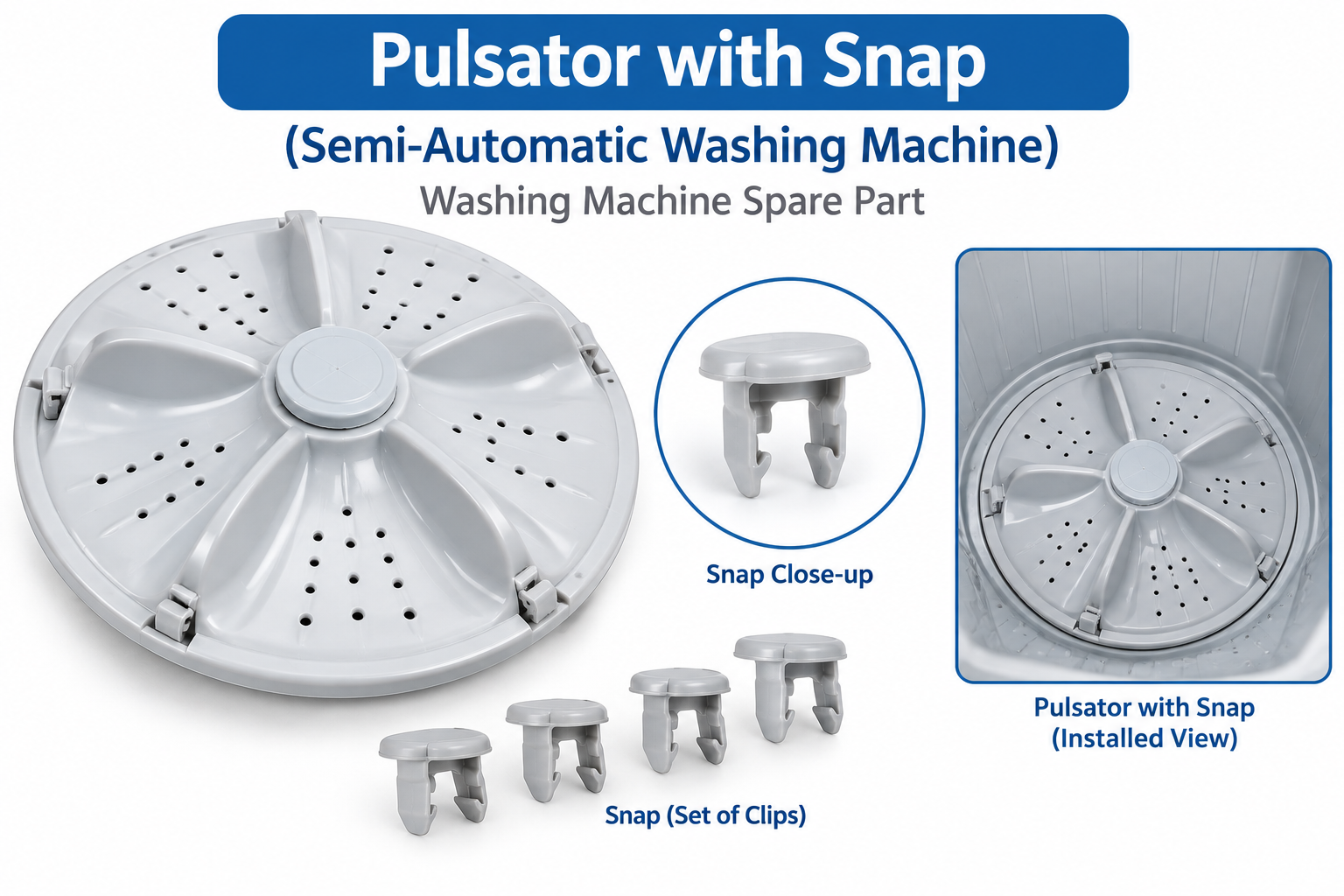Pulsator with snap
