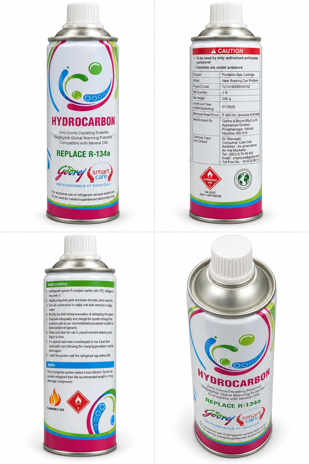 HYDROCARBON, CAN, REPLACER R-134a